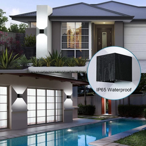 Modern LED Up Down Wall Lights Lighting Fixture Outdoor Indoor Lamp lighting UK - Picture 8 of 12