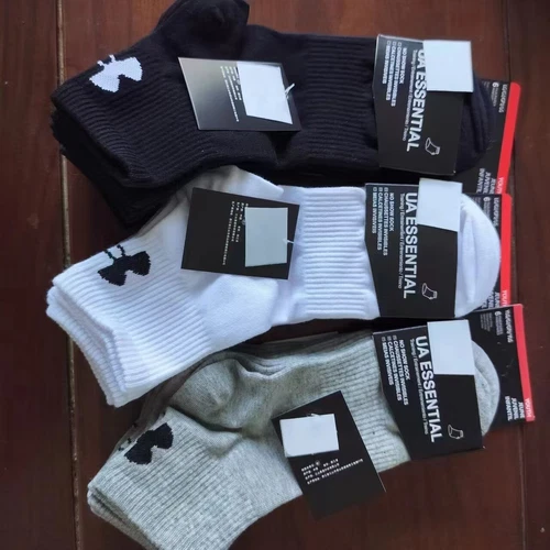 6 Pack Under Armour HeatGear Socks Grey Arch Support Gym Training ,Size UK 5-12 - Picture 8 of 12