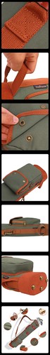 TOURBON Foldable Golf Rang Pencil Bag Waterproof Canvas Sunday Carry Bag Padded - Picture 4 of 9