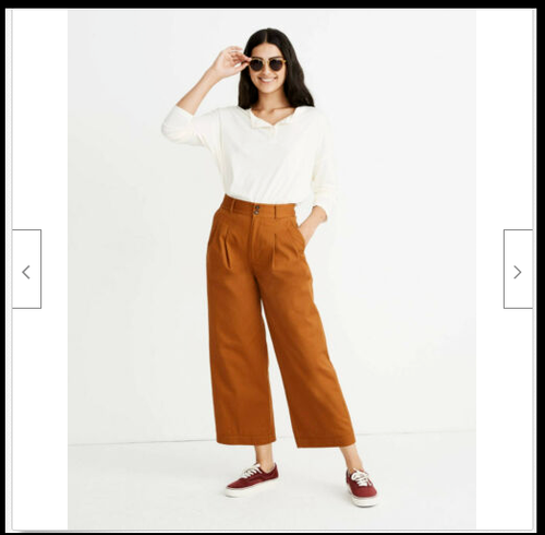 Madewell Pleated Wide-Leg Pants Sz 14 