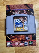 Fox Sports College Hoops '99 (Nintendo 64, 1998) W/ Manual *Authentic*
