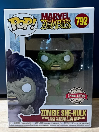 Funko Pop #792 Marvel Zombies Zombie She-Hulk Edición Especial Bobble Vinilo En Caja