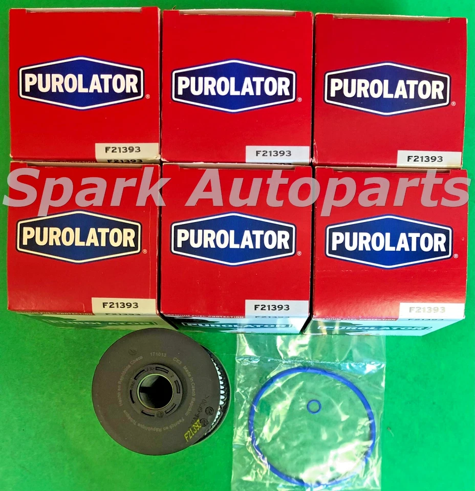 Estuche de 6 filtros de combustible PUROLATOR F21393 para CHEVROLET, GMC 23304096, 23304095 Foto 4 de 4