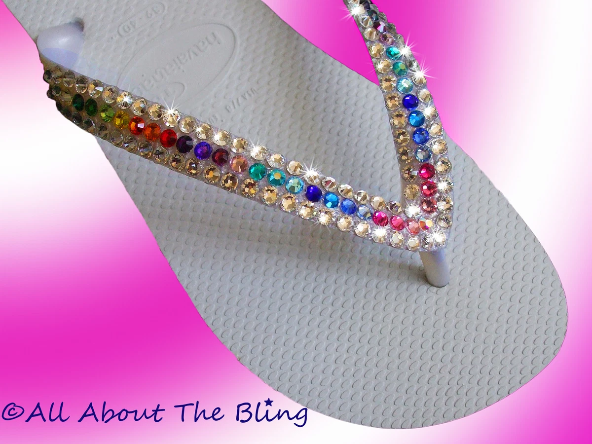 Jeweled havaianas flip flops sale