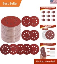 70 PCS 5 Inch Sanding Discs Set - Hook and Loop Sandpaper Variety 40-800 Grit 0.22 per gallon