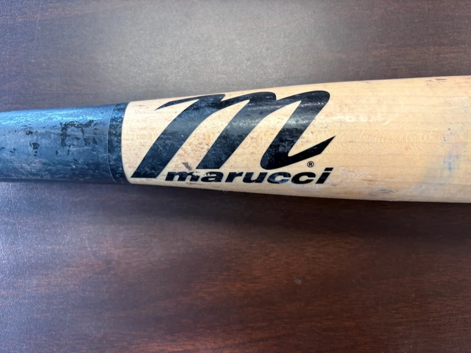 SAN DIEGO PADRES JOSE IGLESIAS 2025 Game Used Cracked Marucci Bat LONGTIME MLB - Image 3 of 4