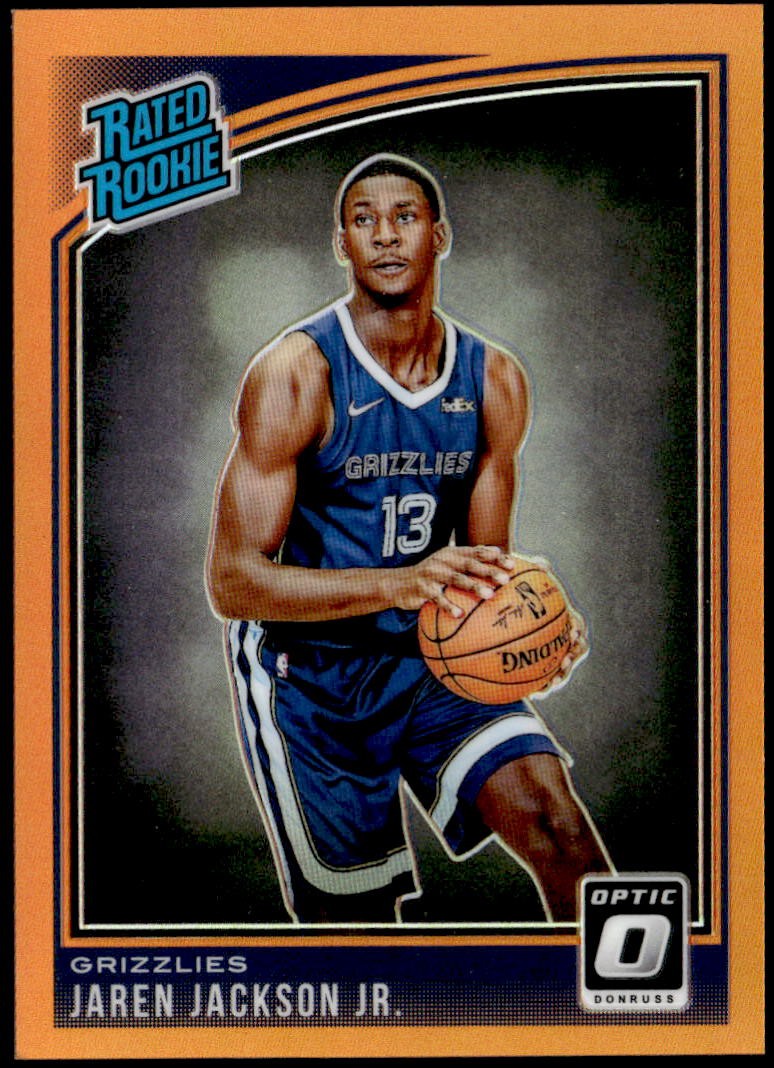 2018-19 Donruss Optic #188 Jaren Jackson Jr. Orange #/199 Rated Rookie E1