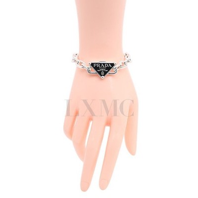 Prada Symbol Bracelet Triangle Logo Chain Bracelet 2JB303