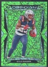 Kyle Dugger 2024 Panini Obsidian #135 Jade International #/6 PATRIOTS