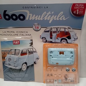COSTRUSCI LA FIAT 600 MULTIPLA -1' USCITA EDICOLA HACHETTE SCALA 1:8