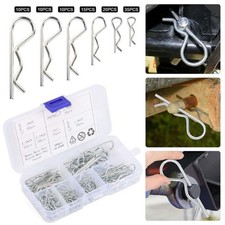 Assortment Mechanical Hair R Cotter Pin Tractor Steel Towing 100PCS Hitch Clip*