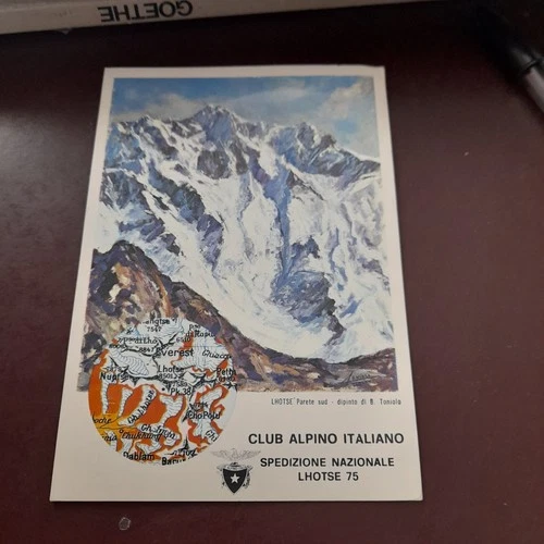 CARTOLINA cai spedizione nazionale lhotse 75 VAL16