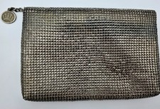 Regale Ltd Silver Metal Mesh Coin Purse Evening Clutch Bag Vtg Hong Kong