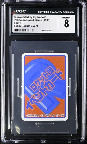 1998 TOMY Board Game CGC 8 Surrounded By GYARADOS Pokémon TEAM ROCKET EVENT PSA