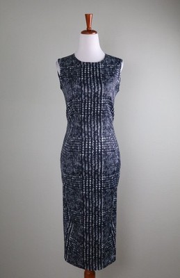 SPORTMAX CODE Max Mara $965 Houndstooth Glen Plaid Sheath Dress Size US 6