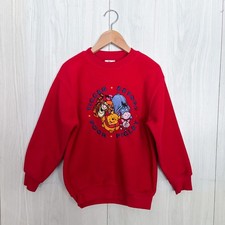Vintage Winnie The Pooh And Friends Disney Store Pullover Sweater Youth Medium