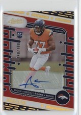 2024 Absolute Rookies Red Spectrum Signatures /100 Audric Estime #193 Auto 1s8u