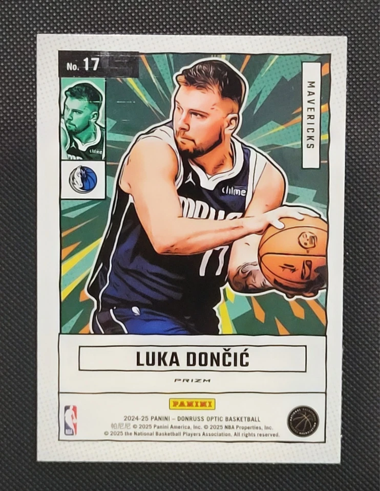 2024-25 Panini Donruss Optic Luka Doncic #17 Net Marvels Silver — 第 2/2 张图片