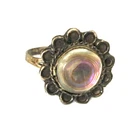 Vintage Ring MARKED TAXCO MEXICO 925 STERLING SILVER Size 6 Abalone Shell Band