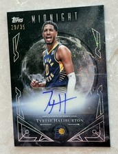 2025-26 Topps Midnight - Midnight Sun Signatures Tyrese Haliburton /35 Auto