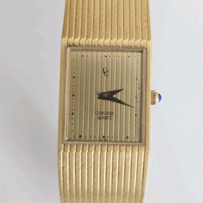 Antique Concord Women’s Watch wrist 5.5 inches Ladies Concord Mother Of Pearl 5 Row 14k Gold Panther Wrist  main image 4