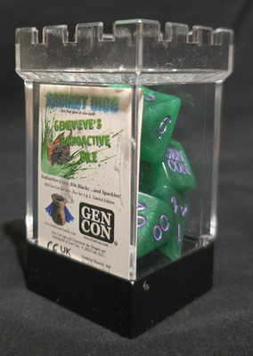 2023 GEN CON Gate Keeper Games Ltd Edition Genevive's Radioactive Bile Dice