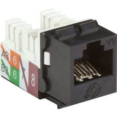 Black Box CAT6A Keystone Jack - Unshielded (c6aja70bkr2)