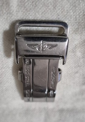 BREITLING 金属ベルト（ジャンク品） Original Breitling Stainless Steel Deployment Buckle 16mm | eBay