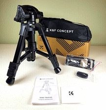 K F Concept Mini Tripod Pan/Tilt Head Foldable Quick Release w/ Bag Manual