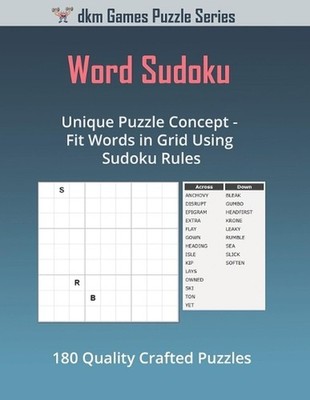 Word Sudoku: Unique Puzzle Concept - Fit Words in Grid Using Sudoku Rules by Der