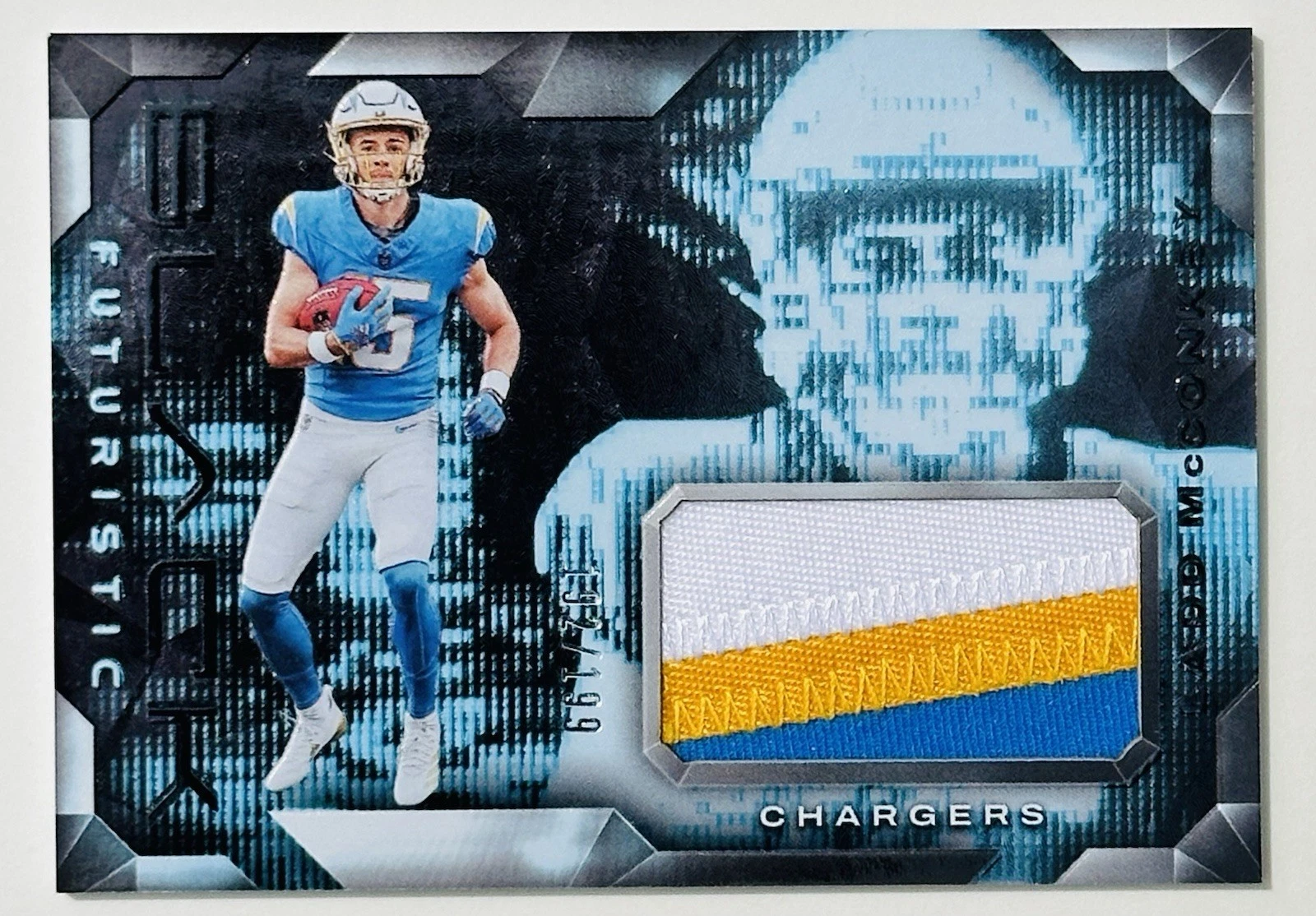 Ladd McConkey Panini Black Futuristic Relics #FLMY Base