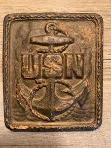 US Navy Anchor Plaque Antique