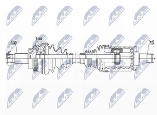 Original NTY Drive Shaft NPW-BM-081 For BMW
