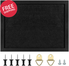 Cork Board Bulletin Board with Felt,Wood Framed Display Bulletin Board for Walls