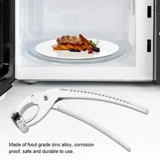 Zinc Alloy Oven Clip Pliers Grip Grabber for Hot Pot Plate Baking Tray Pan Dish