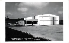 Mapleton Iowa Airport RPPC Real Photo Postcard Posted 1972