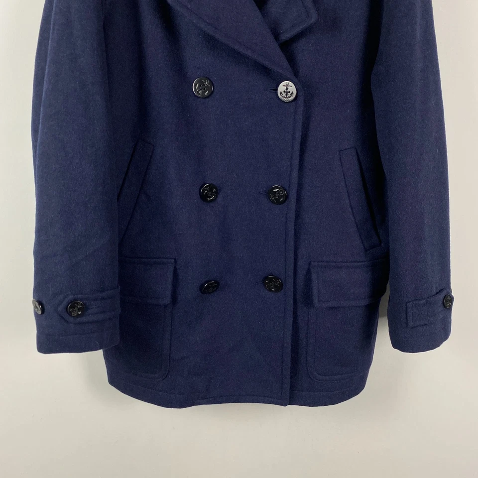 Chaquetón de lana Lands’ End para mujer XL aislante Tiroler Loden azul marino Foto 3 de 4