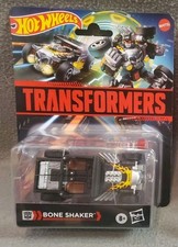 Hot Wheels X Transformers Collaborative Bone Shaker Hot Rod With Flames New