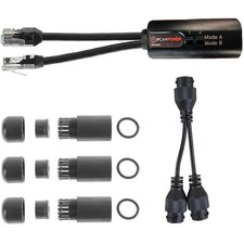 POE Combiner Splitter Adapter, Run 2 IP Cameras on 1 Cable, Works on All POE Swi