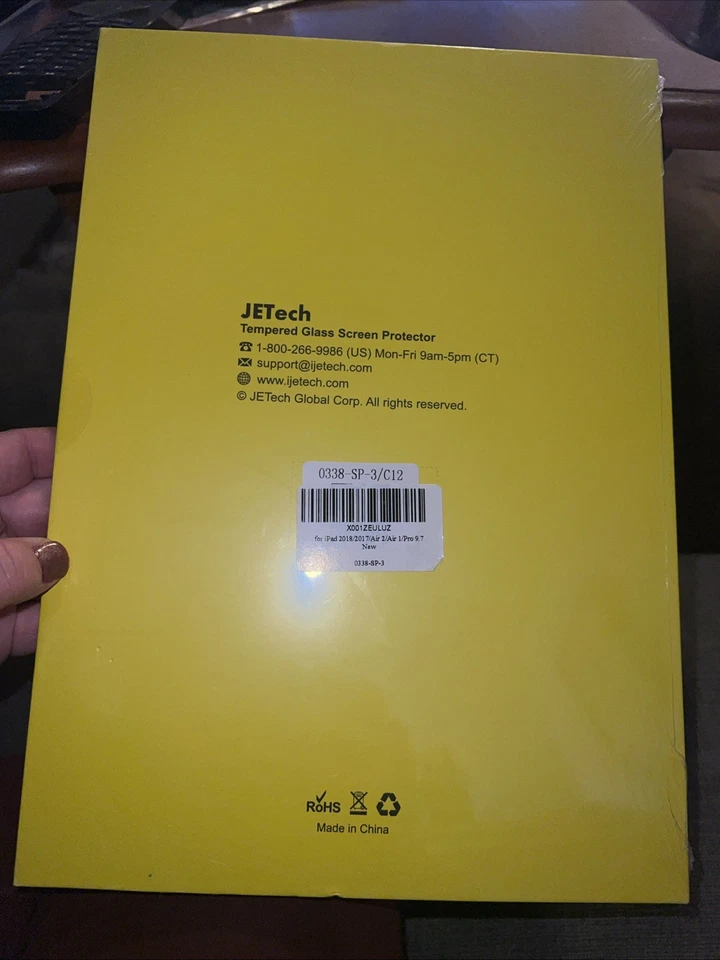 Screen Protector for iPad 9.7-Inch 2018/2017 Model/Air 1/Air 2/Pro 9.7-Inch - Image 2 of 2