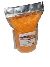 Bath Salts  Cantaloupe Scent  4 Sizes  Aromatherapy  Sea Salt  Epsom Salt
