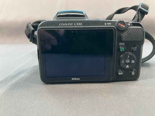 Nikon Coolpix L330 Digital Camera 20.2MP 26x Optical Zoom Lens Black Untested - Picture 3 of 7