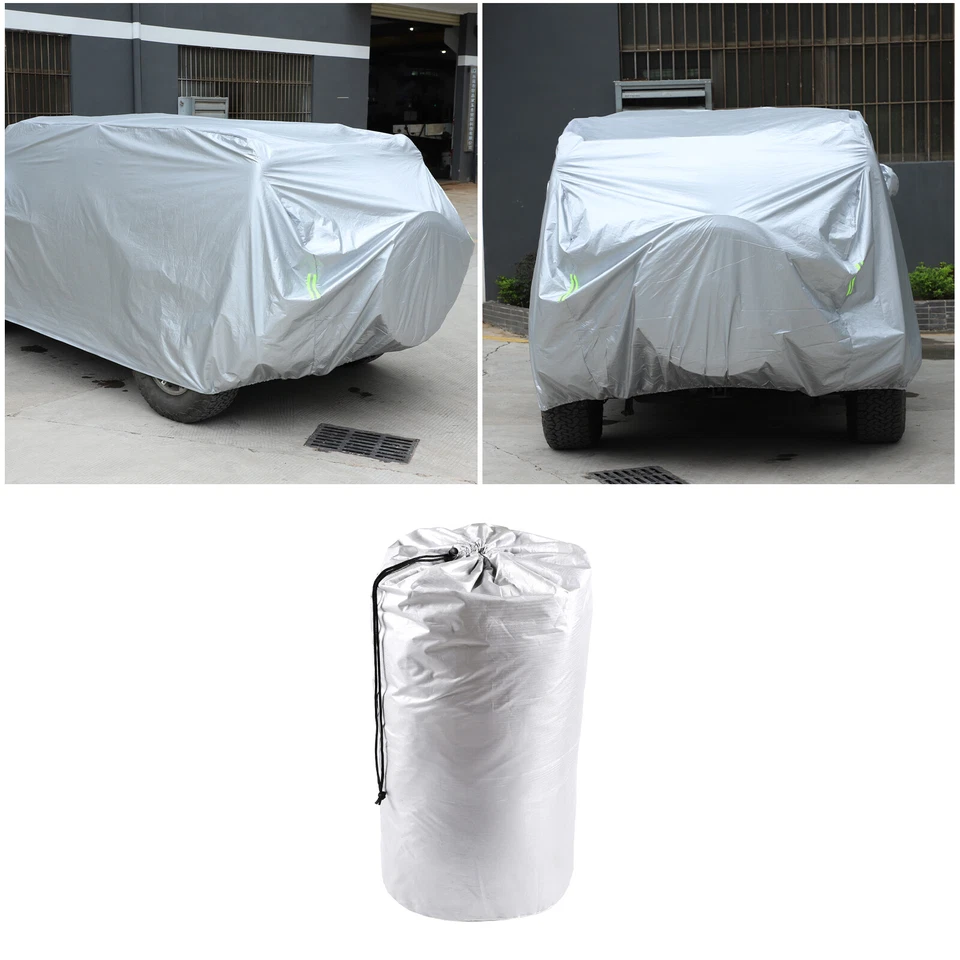 Car Cover Fitted Waterproof Outdoor Sun Rain Snow Dust For Hummer H2 2003-2009 - Image 3 of 4