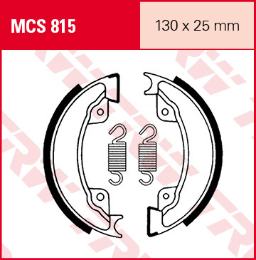 Mâchoires de frein arrière TRW MCS815 pour moto Honda XL 500 R 1982