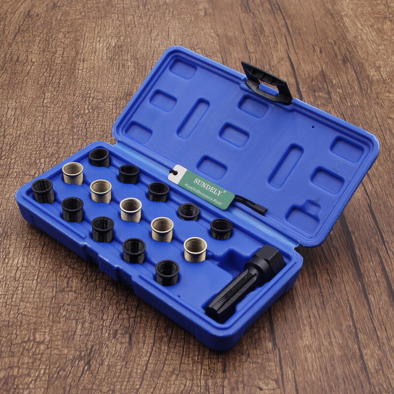 Spark Plug Rethread Kit Reamer Tap Thread Repair M14 Cylinder Head