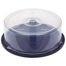 24 Pack  25 Disc CD DVD BD Blu-ray R Disc Storage CAKE BOX Case with Spindle