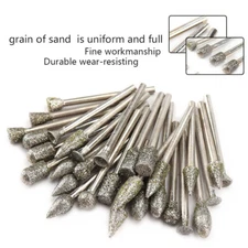 6mm Mini Diamond Sanding Grinding Head 3mm Shank For Rotary Metal Drill Bit Bur