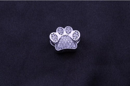 AUTHENTIC Pandora Sparkling Paw Print Charm 791714CZ NEW - Picture 8 of 12