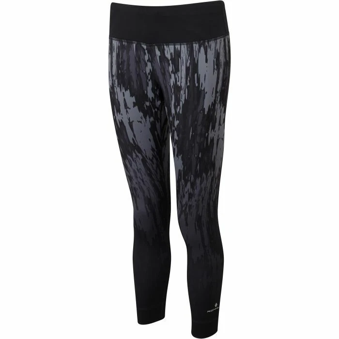 RONHILL RUNNING CROP LEGGINGS WOMENS LADIES MOMENTUM CAPRI DRI GYM