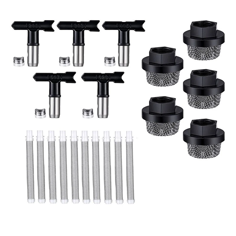 20 Pcs Airless Paint Sprayer Machine Parts Include 3 4 Inch